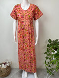 Peach 100% Cotton Nightgown for Women