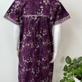Violet Pure Cotton Nightgown Elegant & Breathable