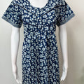 Royal Blue 100% Cotton Nightgown