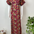 Wine Pure Cotton Nightgown Soft & Comfortable