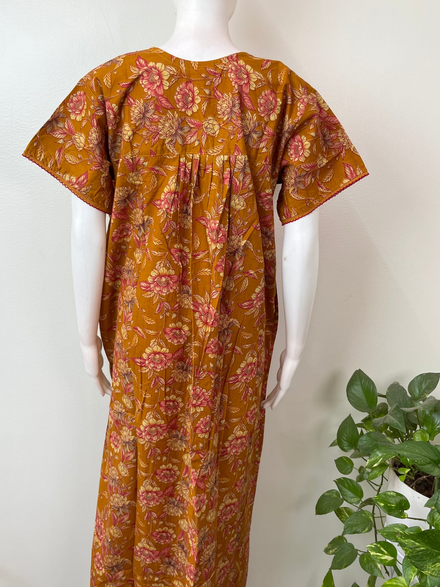 Floral Printed 100% Cotton Nighty for Women