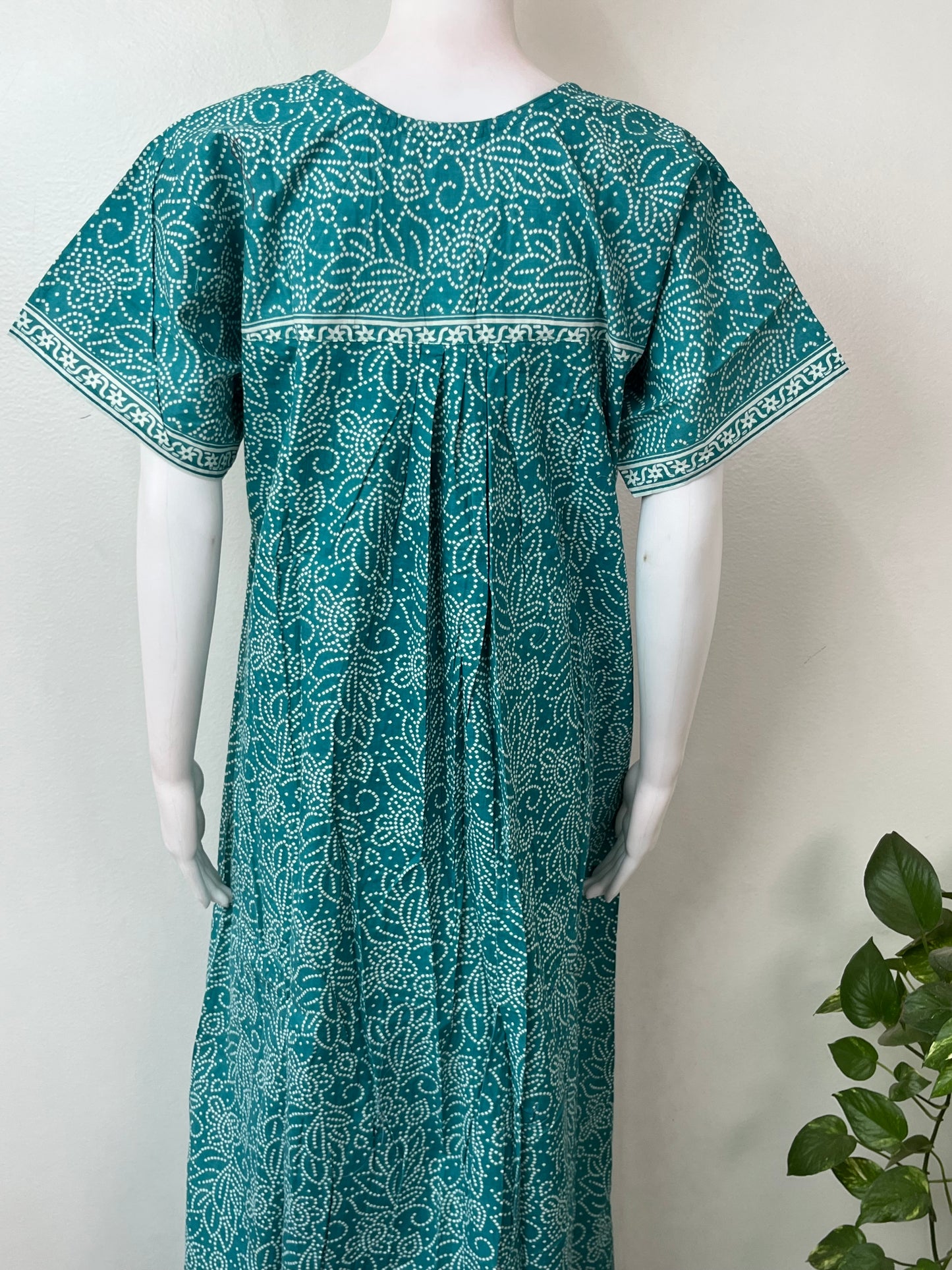 Turqoise 100% Cotton Nighty for Women