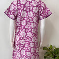 Purple Floral Printed 100% Cotton Nighty