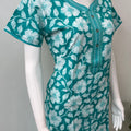 Sea Green Pure Cotton Nightgown Soft & Comfortable