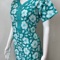Sea Green Pure Cotton Nightgown Soft & Comfortable