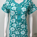 Sea Green Pure Cotton Nightgown Soft & Comfortable