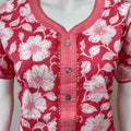 Pink A-Line Style Pure Cotton Nightgown