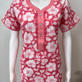 Pink A-Line Style Pure Cotton Nightgown