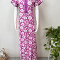 Purple Floral Printed 100% Cotton Nighty