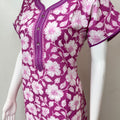 Purple Floral Printed 100% Cotton Nighty