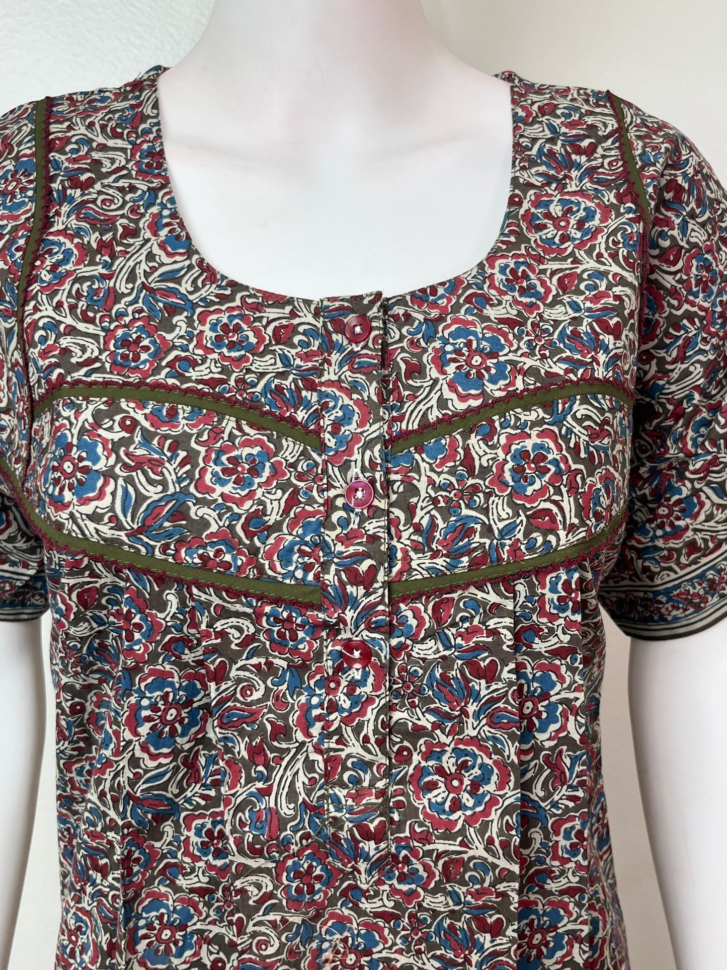 Kalamkari Printed 100% Cotton Nighty