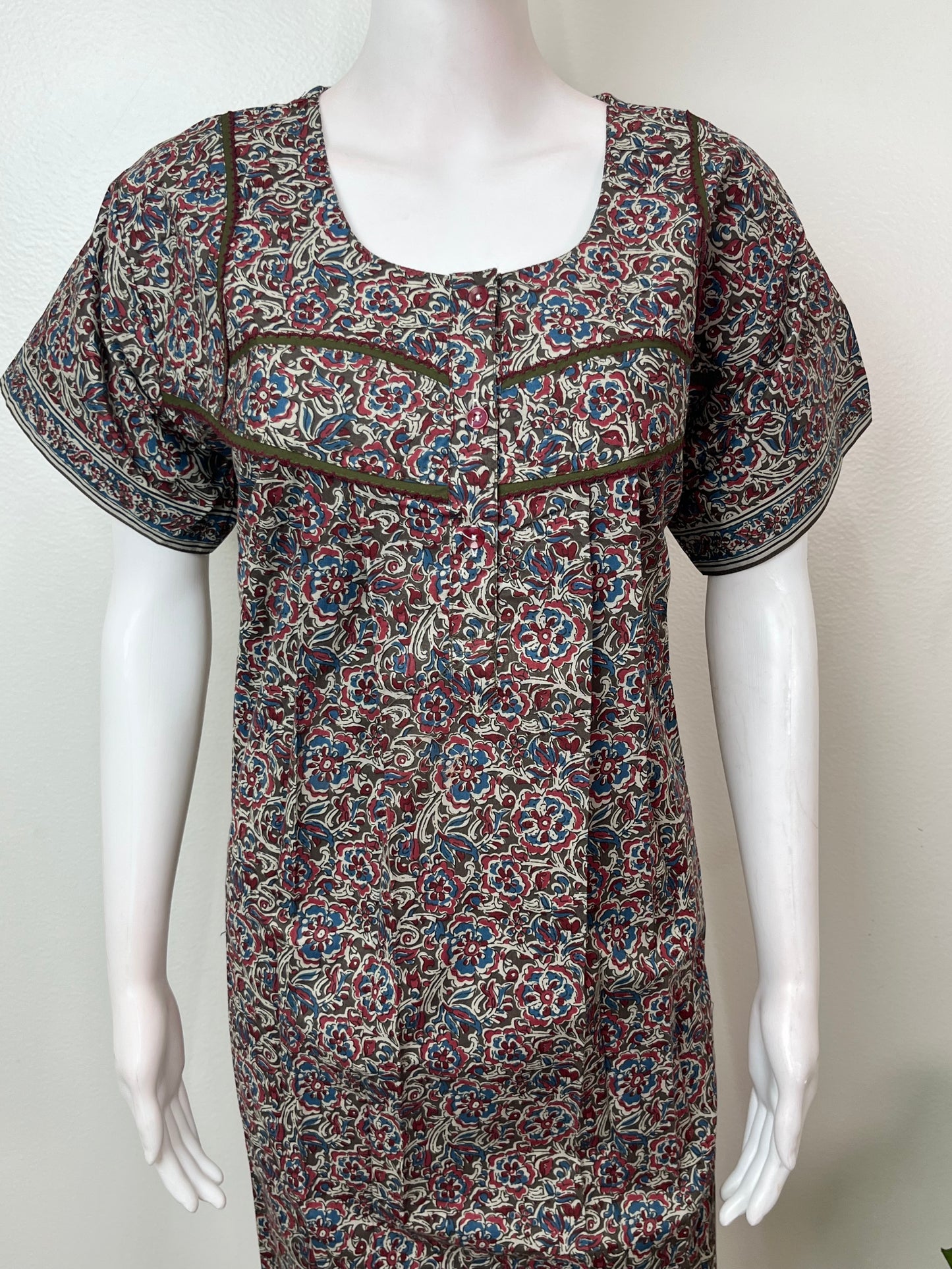 Kalamkari Printed 100% Cotton Nighty