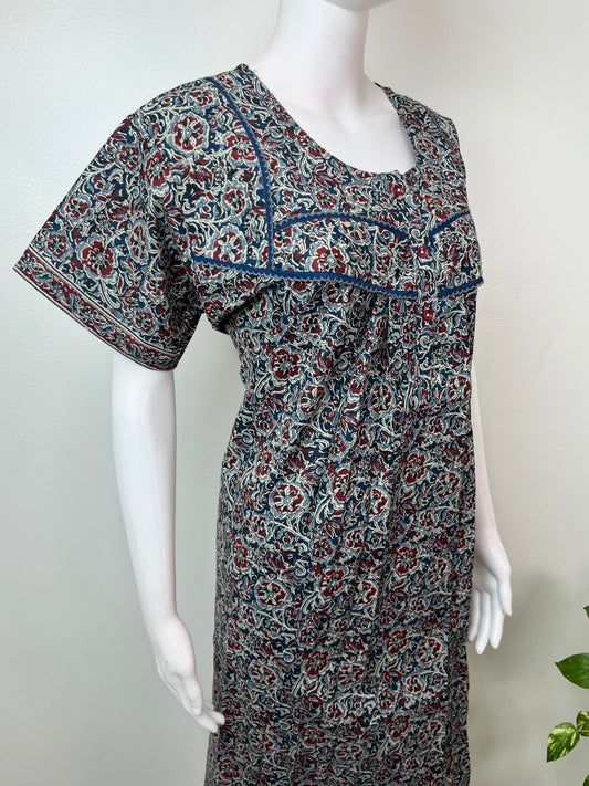 Black & Blue 100% Cotton Nightgown