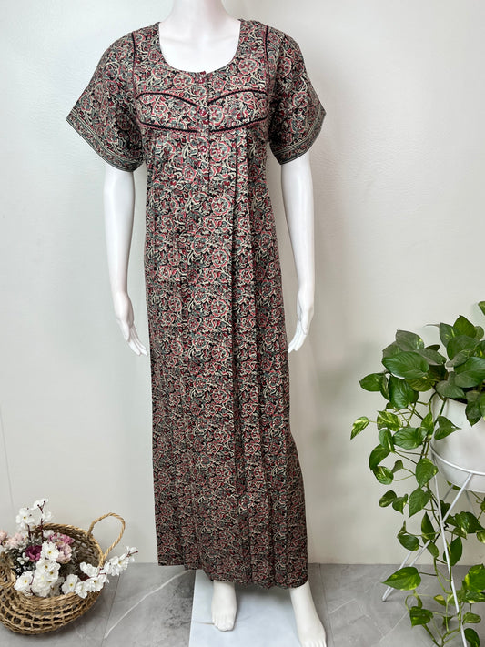 Pure Cotton Kalamkari Printed Nighty