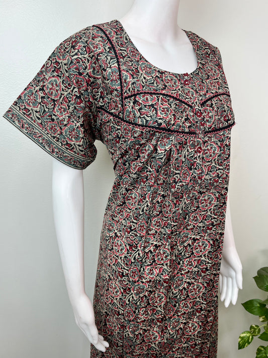 Pure Cotton Kalamkari Printed Nighty