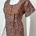 Mustard 100% Cotton Nightgown Soft & Comfortable