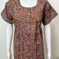 Mustard 100% Cotton Nightgown Soft & Comfortable