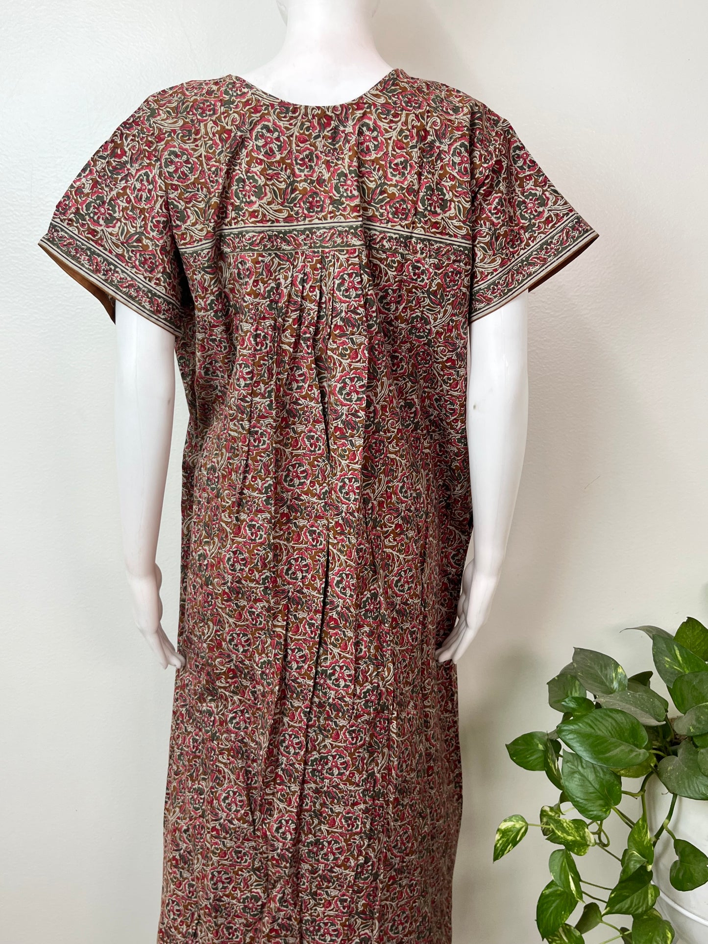 Mustard 100% Cotton Nightgown Soft & Comfortable