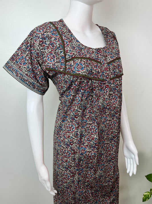 Kalamkari Printed 100% Cotton Nighty