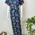 Royal Blue 100% Cotton Nightgown