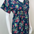 Royal Blue 100% Cotton Nightgown