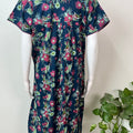 Royal Blue 100% Cotton Nightgown