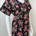 Black Pure Cotton Elegant & Breathable Nightgown