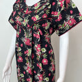 Black Pure Cotton Elegant & Breathable Nightgown