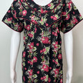 Black Pure Cotton Elegant & Breathable Nightgown