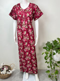 Maroon Pure Cotton Nighty Soft & Comfortable