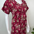 Maroon Pure Cotton Nighty Soft & Comfortable