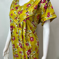 Yellow Floral Printed 100% Cotton Nightgown
