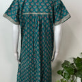 Teal 100% Cotton Nighty for Women