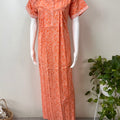 Orange Pure Cotton Women's Nightgown