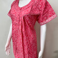 Hot Pink Pure Cotton Nighty Elegant & Breathable