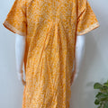 Yellow Pleated Style 100% Cotton Nightgown