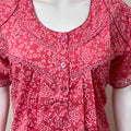 Hot Pink Pure Cotton Nighty Elegant & Breathable