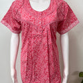 Hot Pink Pure Cotton Nighty Elegant & Breathable