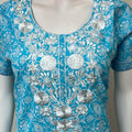 Aqua Blue Pure Cotton Nighty Soft & Breathable