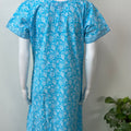 Aqua Blue Pure Cotton Nighty Soft & Breathable