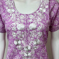 Lavender Pure Cotton Women's Nightgown