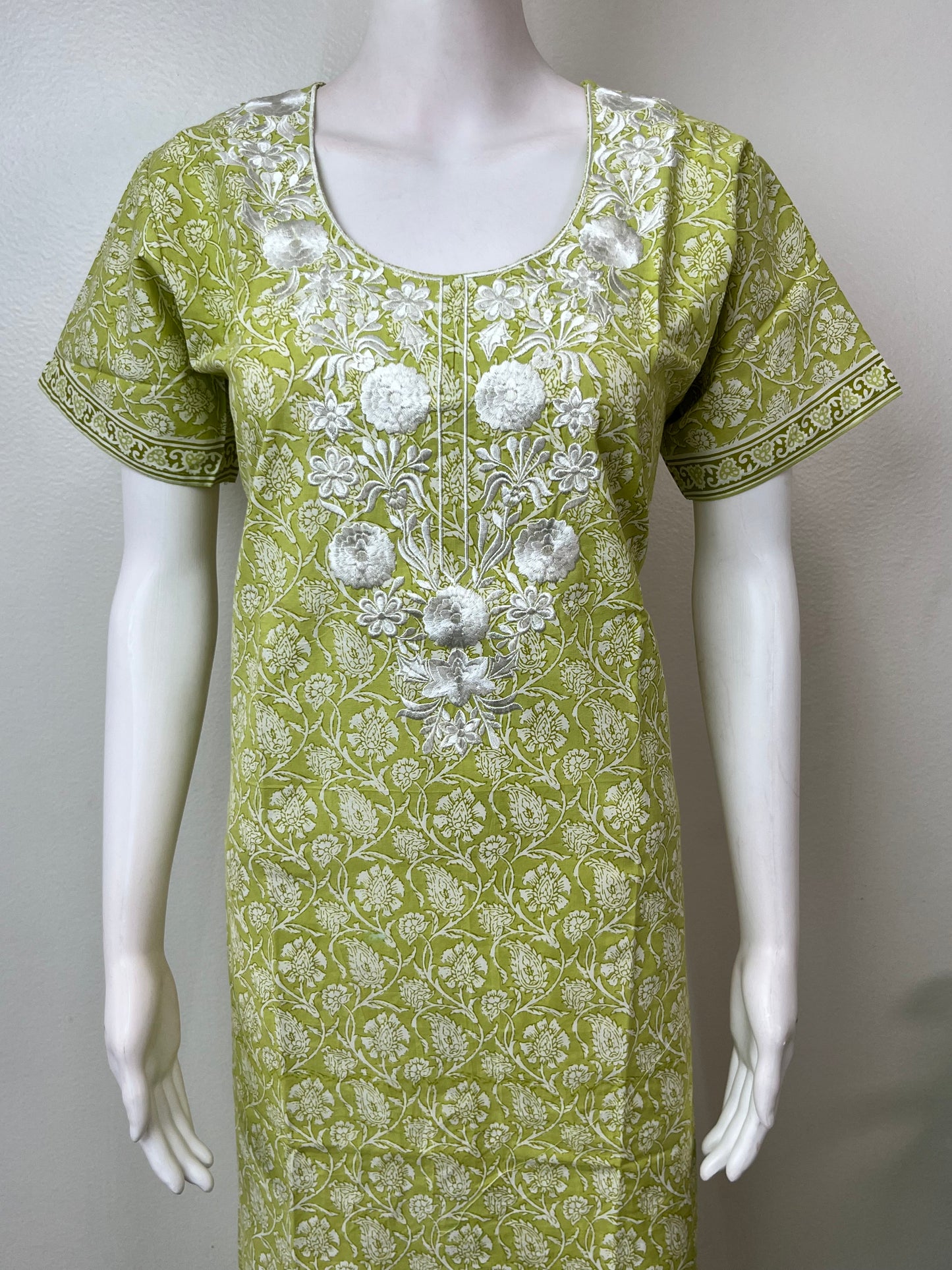 Classic Embroidered Pure Cotton Nightgown