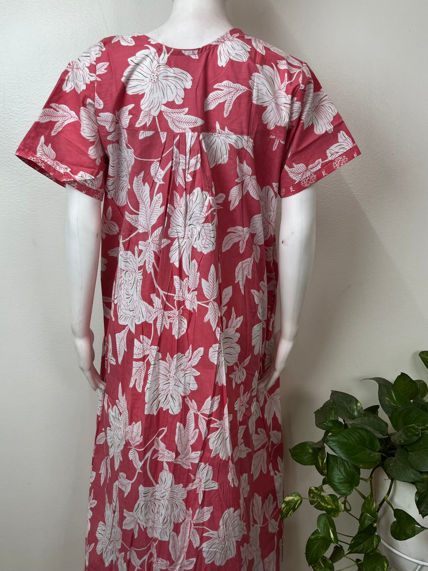 Baby Pink Soft & Comfortable Pure Cotton Nightgown