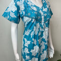 Sky Blue Pleated Style 100% Cotton Nighty