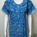 Blue Pure Cotton Soft & Comfortable Nightgown