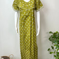 Olive Green Pure Cotton Nightgown for Women