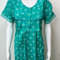 Sea Green Pure Cotton Nightgown for Women