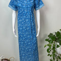 Blue Pure Cotton Soft & Comfortable Nightgown