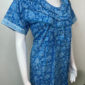 Blue Pure Cotton Soft & Comfortable Nightgown