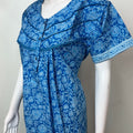 Blue Pure Cotton Soft & Comfortable Nightgown